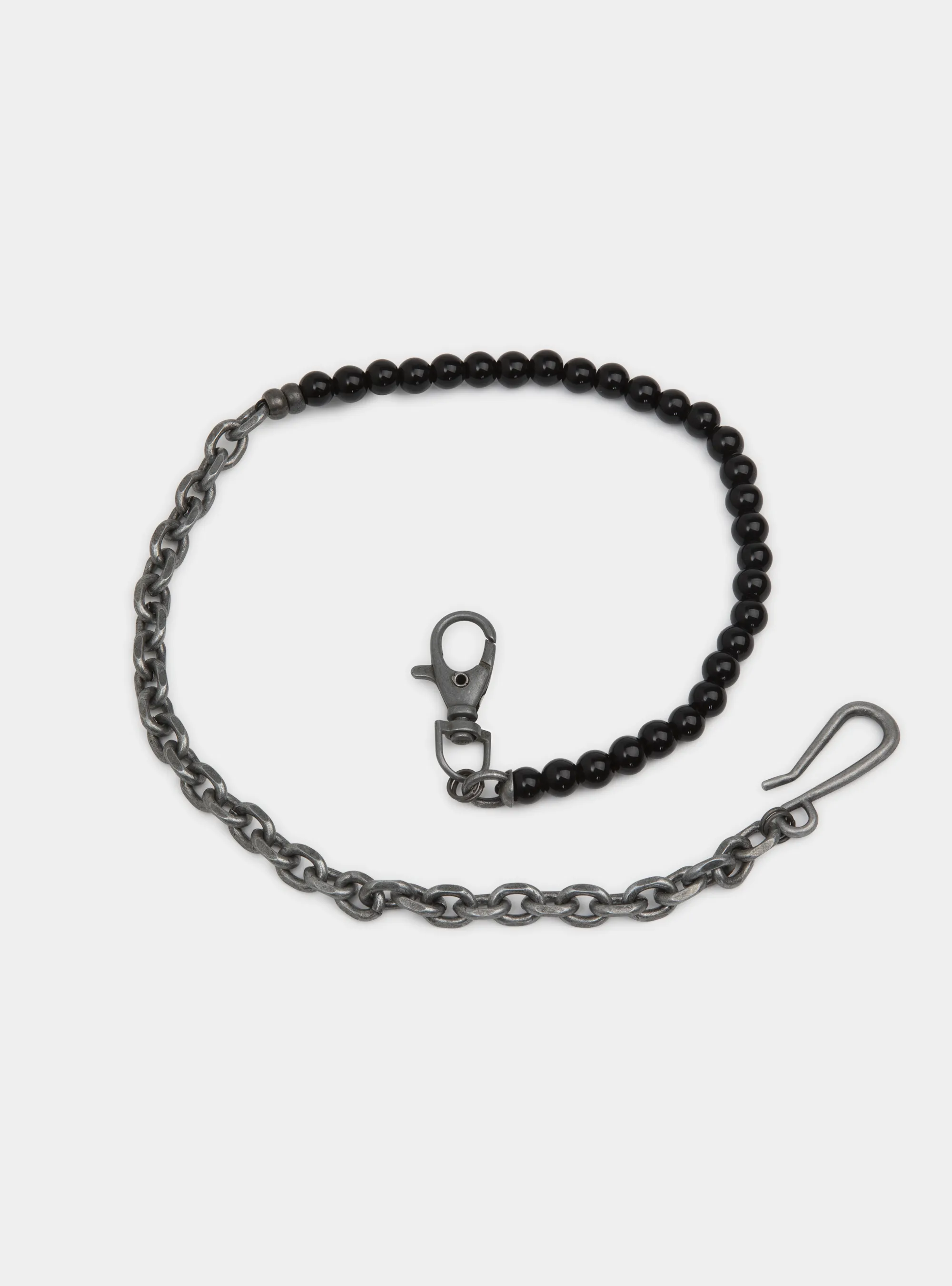 Cadena para pantalón con bolas negras